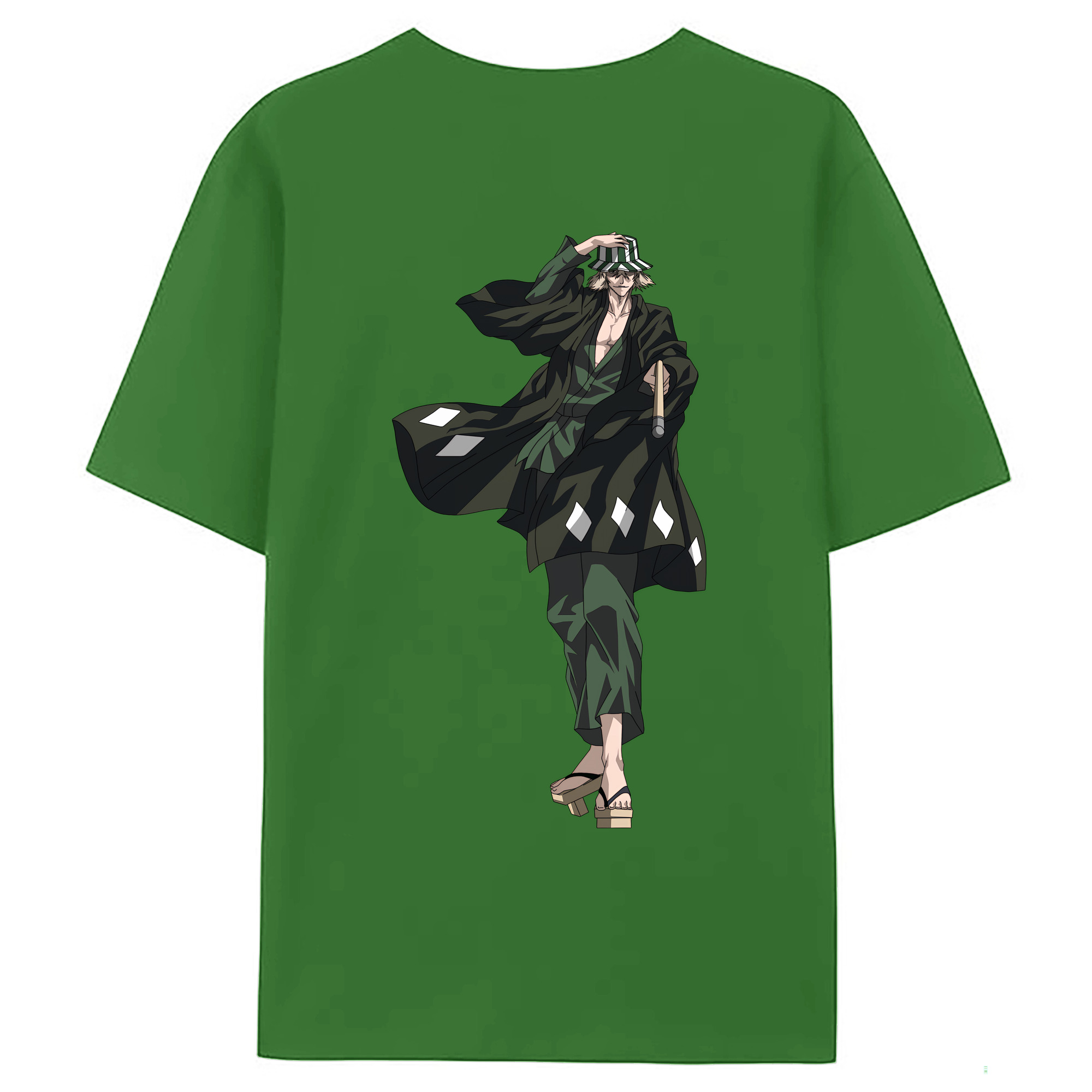（画像用） "ブリーチ 浦原 喜助（うらはら きすけ） BLEACH Urahara Kisuke " レディース半袖Tシャツ(バックプリント)